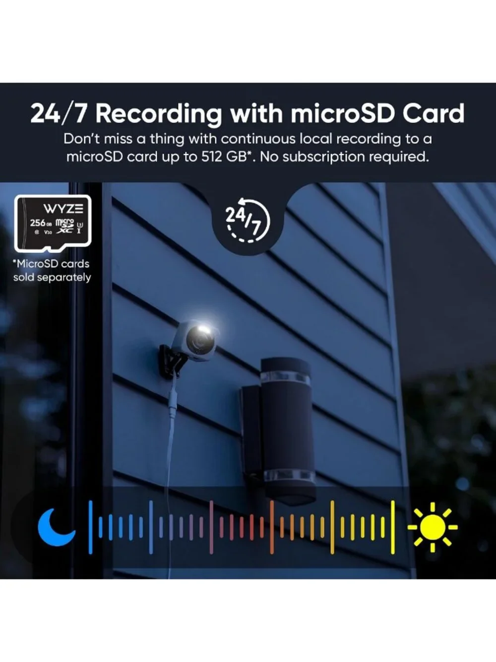 2.5K AI Security Camera - Indoor/Outdoor Home Surveillance, Night Vision, No